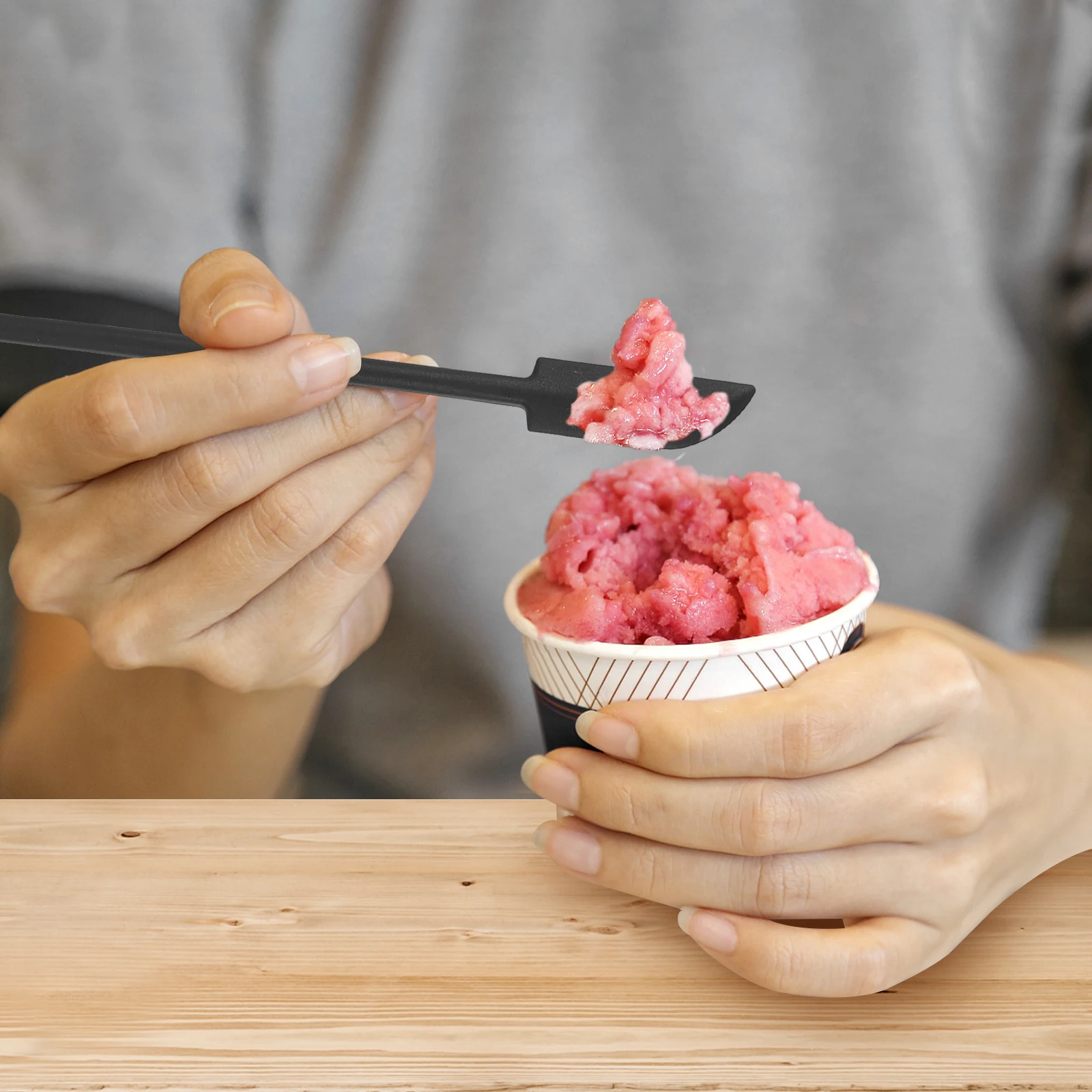 

8 Pcs Silicone Spatula Set Different Sizes Safe Multipurpose Jar Scraper Baking Tools Pastry Accessories