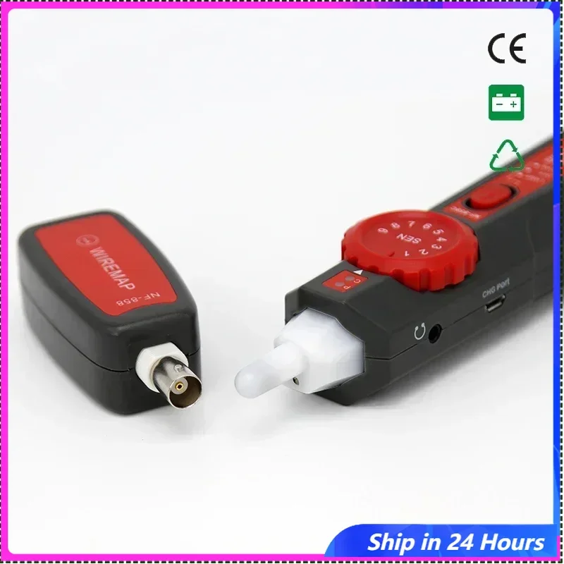 

[100% NEW] NF-858C LCD Cable Tracker Network Cable Lan Tester RJ45 Cable With Tone Generator PC Power Supply Tester