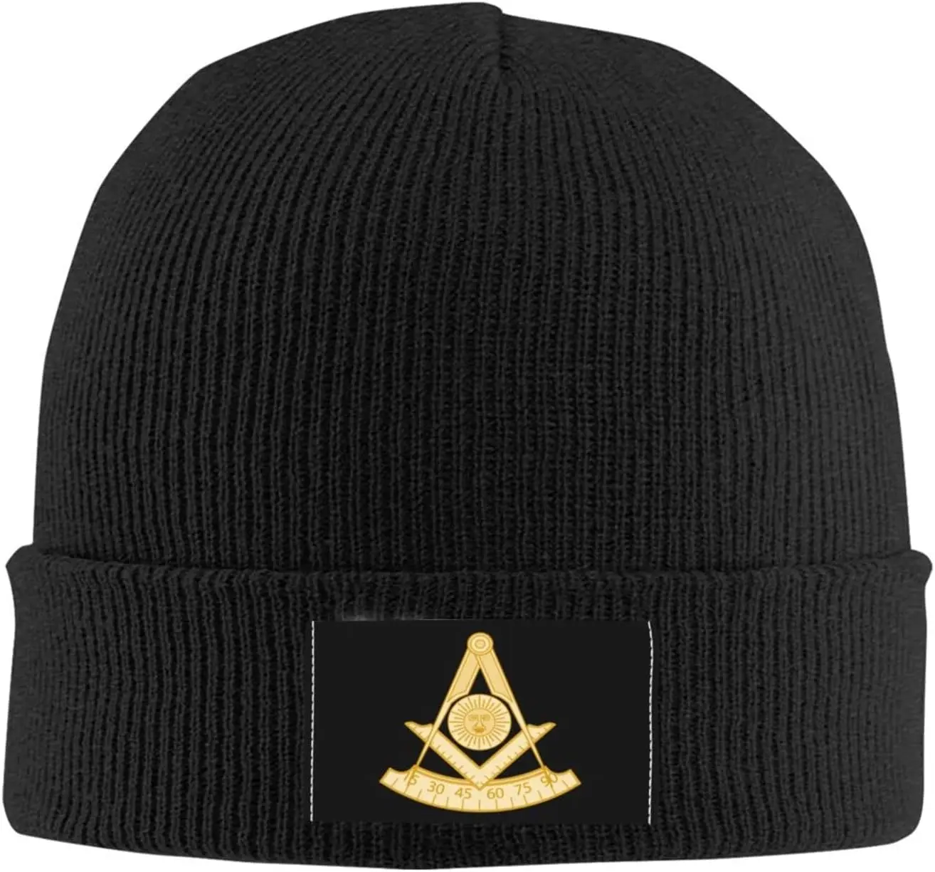 Past Master Jewel Funny Gifts Black Beanie Hat for Men Women Winter Warm Hats Knit Slouchy Stocking Hats Skull Cap