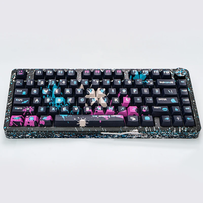 Imagem -05 - Cyberher Leobot-kit Teclado Mecânico 80 Keycaps Perfil Cereja Pbt Sublimação Altura do Gradiente Jogo Hi8 Hi75