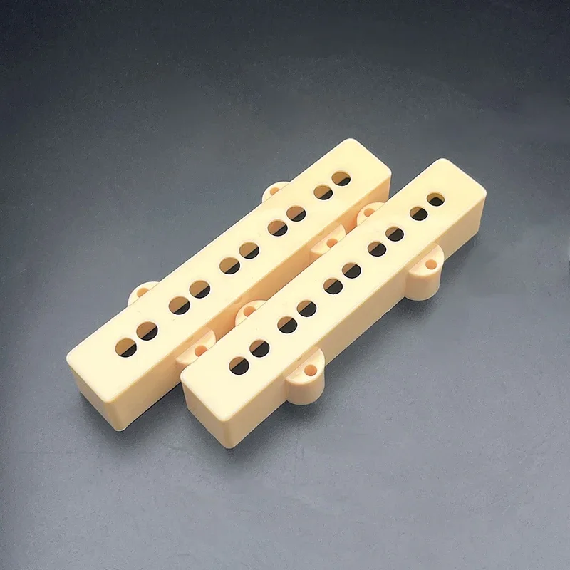 10Pcs 5-String Jazz Bass 5JB Pickup Cover/Bobbin Smooth Surface Opened Type 100.5/104MM for Electric Bass