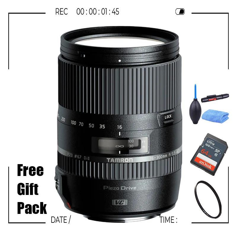 

Tamron 16-300mm f/3.5-6.3 Di II VC PZD All-In-One Zoom MACRO for Nikon DX DSLR Cameras (B016)