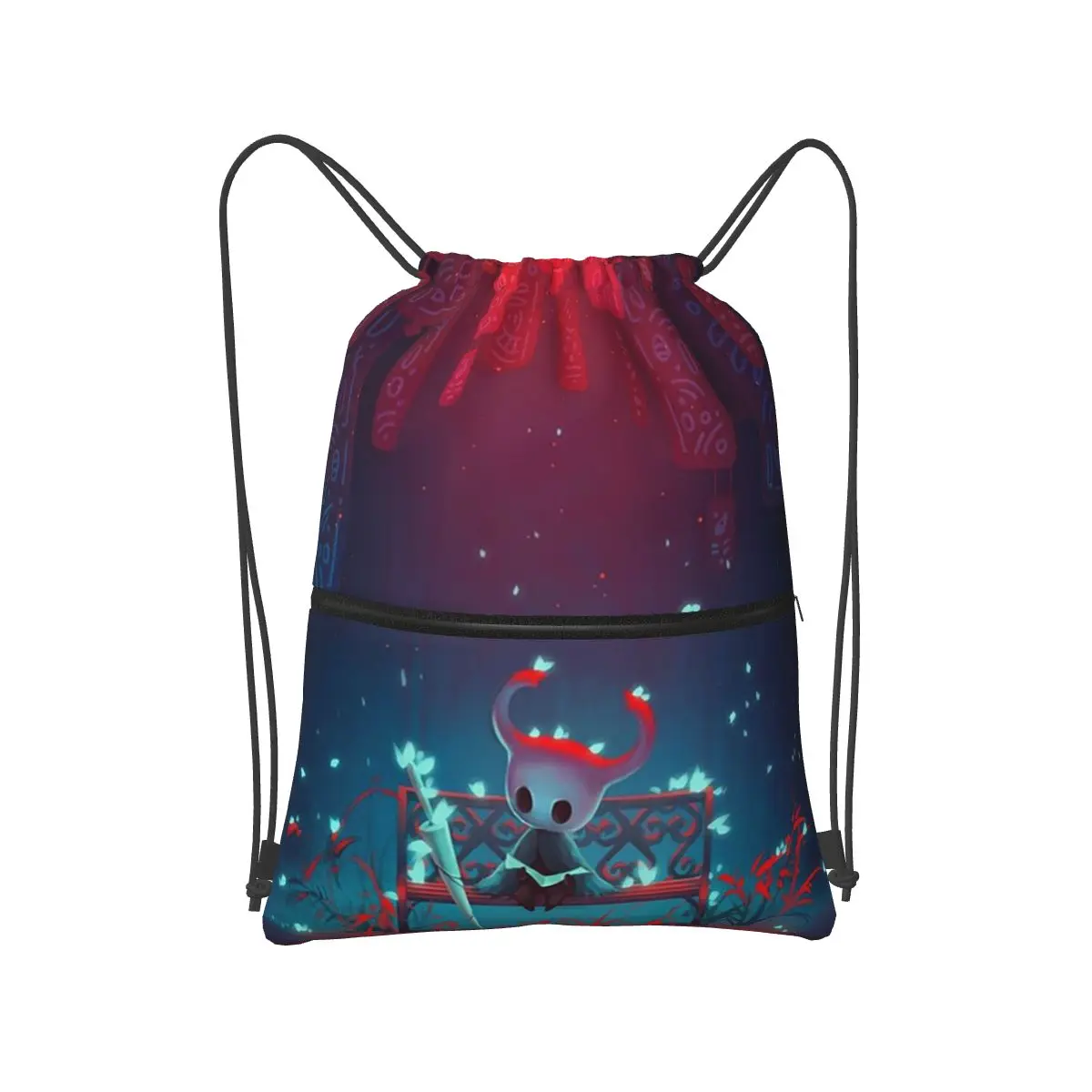 

Hollow Knight Backpacks Casual Drawstring Bundle Pocket Sports Bag Book Bags for Travel Students