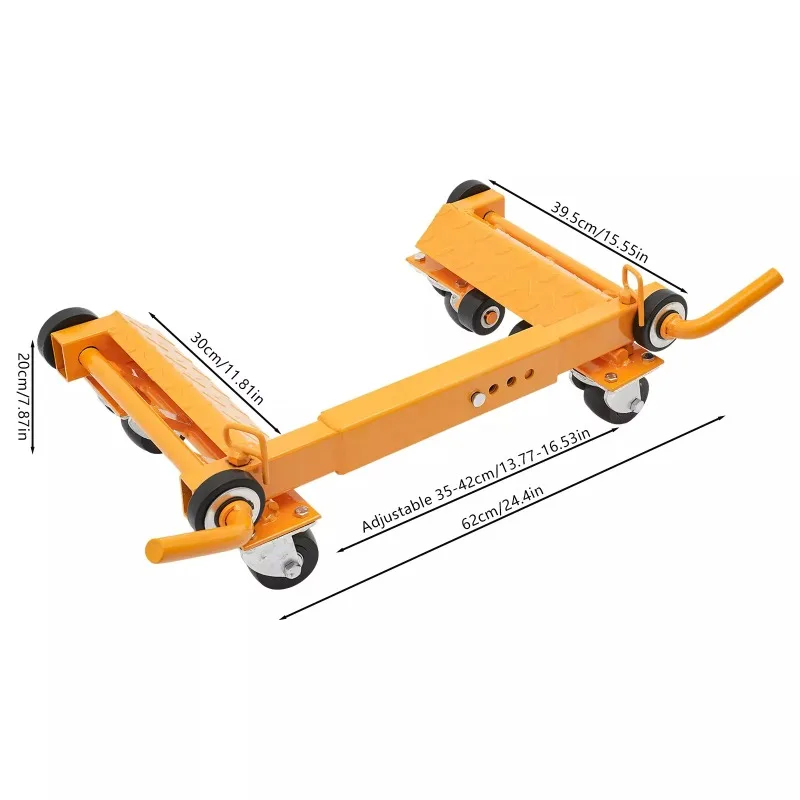 3 ton steel moving wheel trolley hydraulic vehicle positioning jack trolley for car trailer trailer vehicle moving