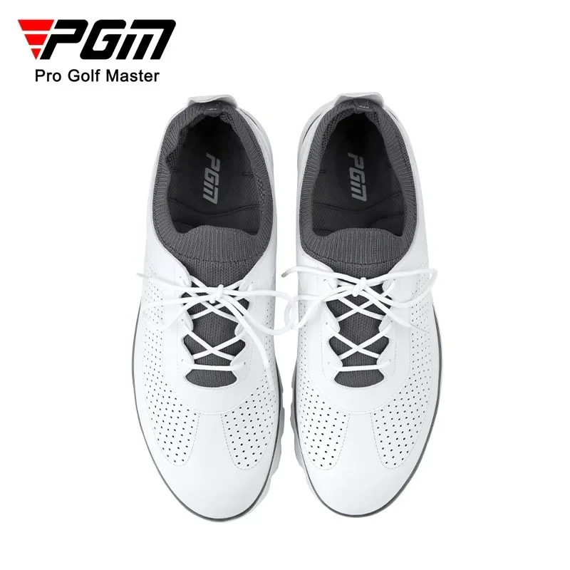 Wear-resistant PGM new golf shoes men's shoes anti-slip sports shoes breathable microfiber leather sho es