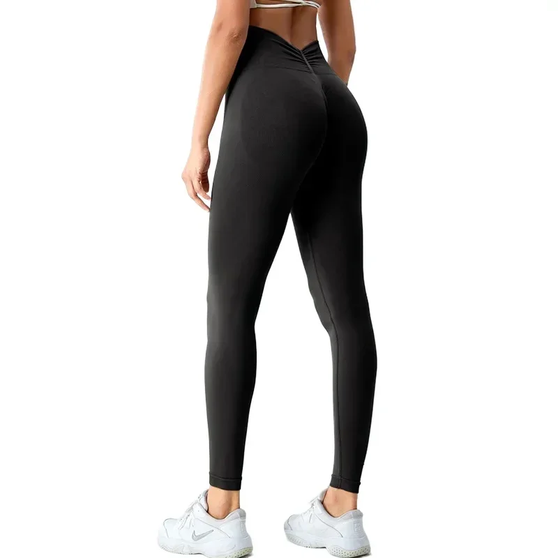 

Outdoor Seamless Sports Leggings High Waist Quick-drying Yoga Running Fitness Pants Women's Peach Hip-lifting Leggings Sports