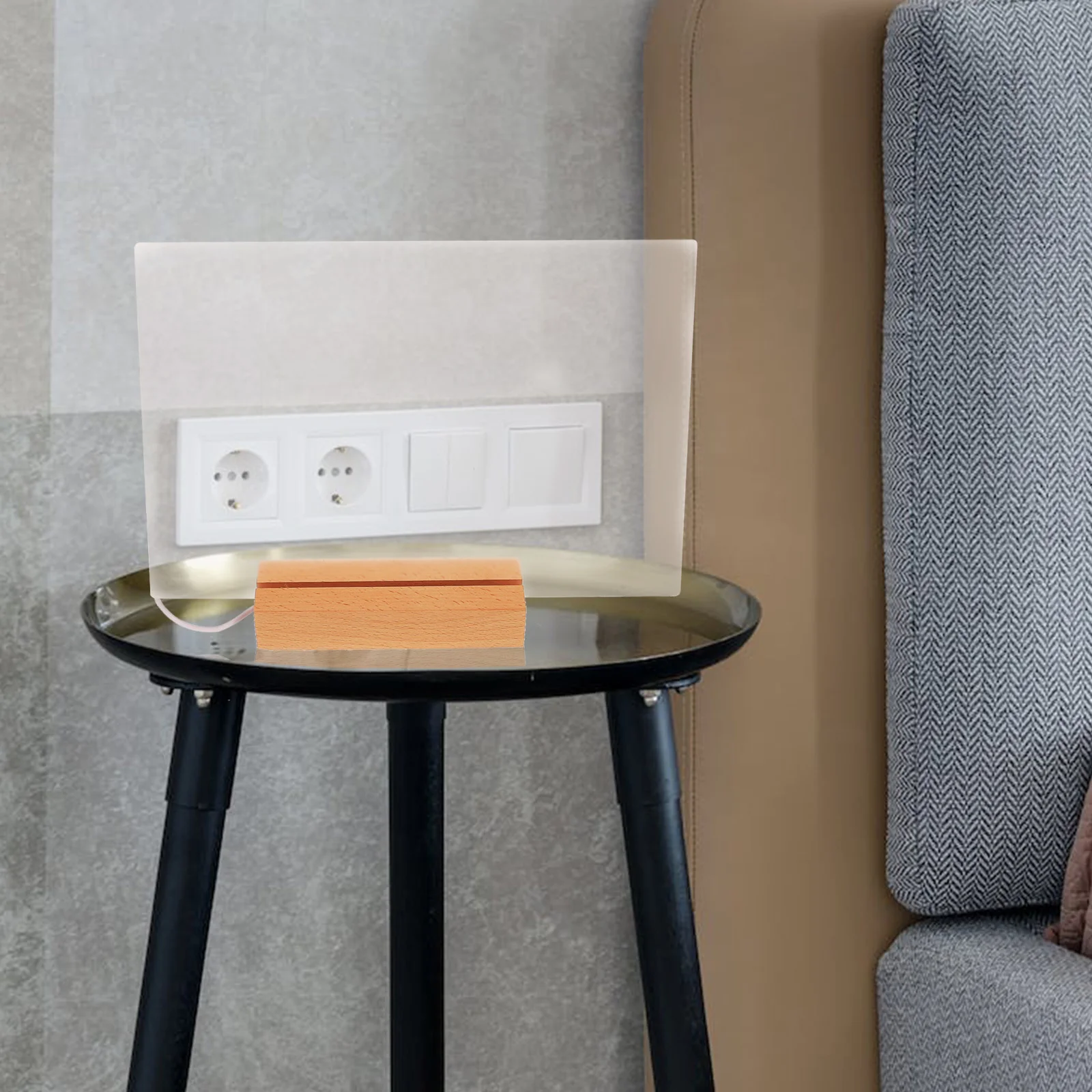 Tableau blanc de bureau en acrylique, bloc-notes effaçable à sec