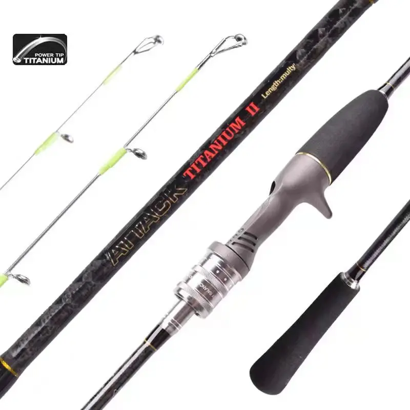 Mavllos Attack Cuttlefish Fishing Rod,Lure 60-80g/80-120g Carbon+Titanium Tip Fishing Octopus Squid Casting Rod,Jigging Rods