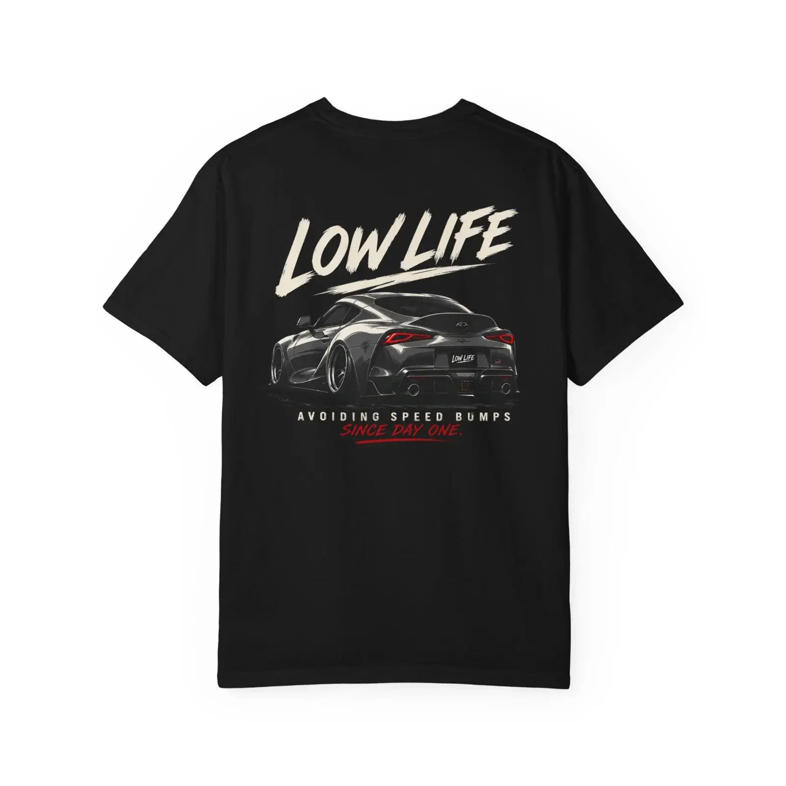 LOW LIFE Avoiding Speed Bumps Lowered Car T Shirt EnthusiasT vintage Washed homme Casual Slightly designer clothes streetwear