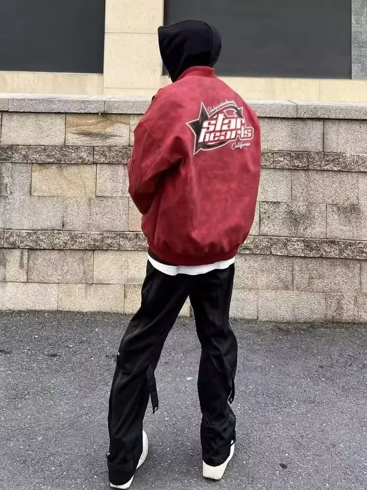 Veste de Baseball Américaine pour Homme et Femme, Uniforme de Couple Y2K Street Aadt, Harajuku y2k, Mode Coréenne Hip Hop