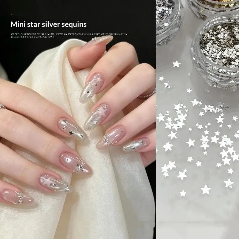 Aliexpress 1 Box Shiny Mini 1mm Five-Pointed Star Nail Accessories Handmade Wearable Nail Materials Decoration - Aliexpress Deal