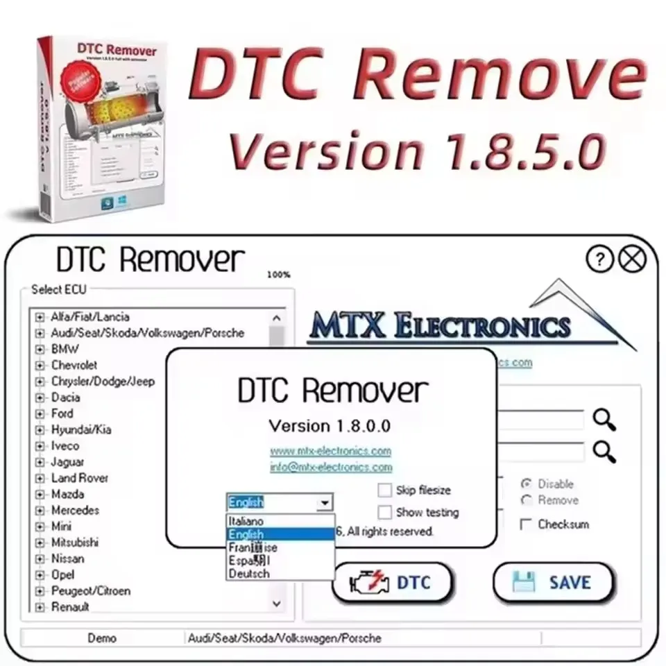 

2025 ECU adjustment software For Download MTX DTC Remover 1.8.5.0 with Keygen Full Unlimited +WinoLS 4.26 software