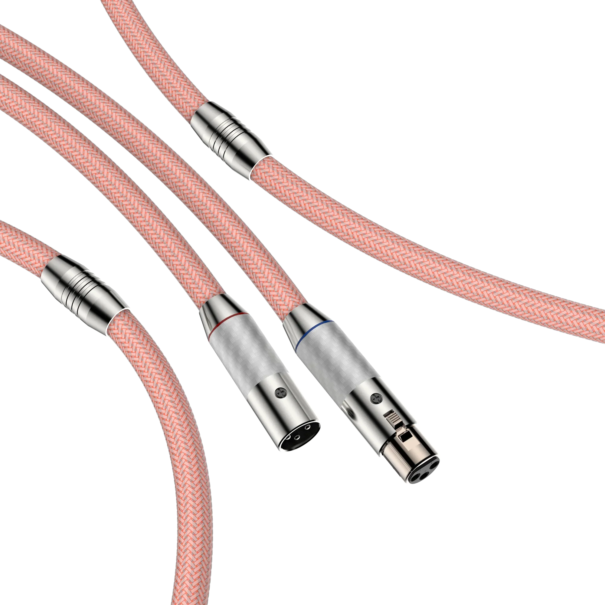 New HIFI A88 Pure Silver Audio Cable 3 Pin XLR Balanced Interconnect Cable 2XLR Male to Female Cable for DAC DVD CD Amplifier