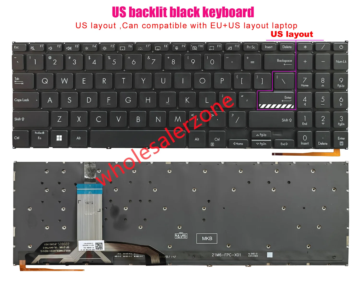 New Keyboard For Asus VivoBook X1502 X1503 X1504 X1505 X1602 X1603 X1605 S1603 S1605 P1603 P1605 series laptop US layout