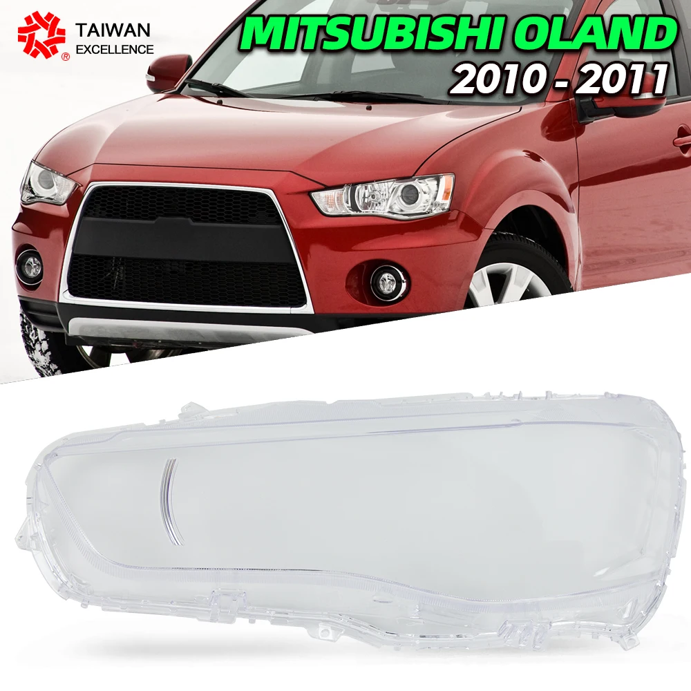 

For Mitsubishi Outlander EX 2010 2011 Headlight Cover Transparent Lampshade Lamp Shade Plexiglass Replace Original Lens