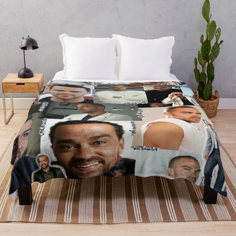 

Jackson Avery Collage Throw Blanket Soft Plaid Soft Beds Travel Blankets