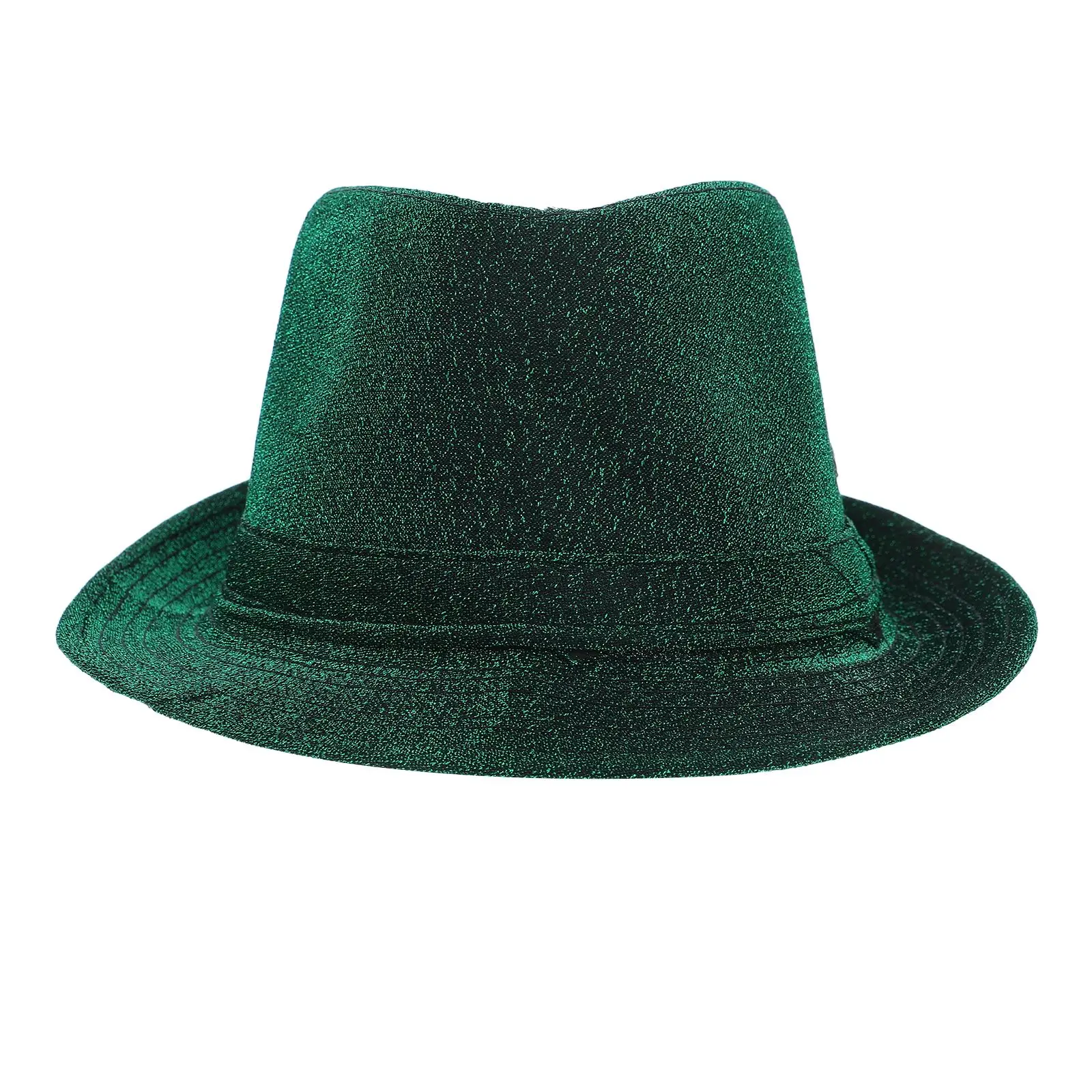 

St Patricks Day Top Hat Green Sequin Fedora Green Hat For Men Cosplay Costume Parties And Festive Catching Party Accessories