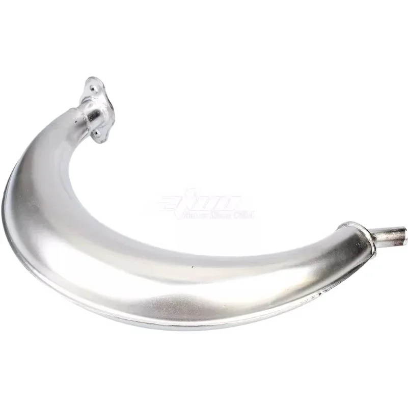 Half Moon Banana Exhaust Muffler Pipe Steel Alloy for 2 Stroke 49cc 60cc 66cc 80cc Engines Motorized Bicycle