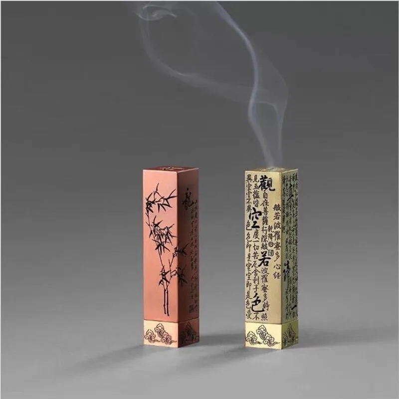 13cm Guanyin Heart Meridian Incense Sticks Holder Follow Zen Every Blessing Sandalwood Incense Burner Small Home Decor Ornaments