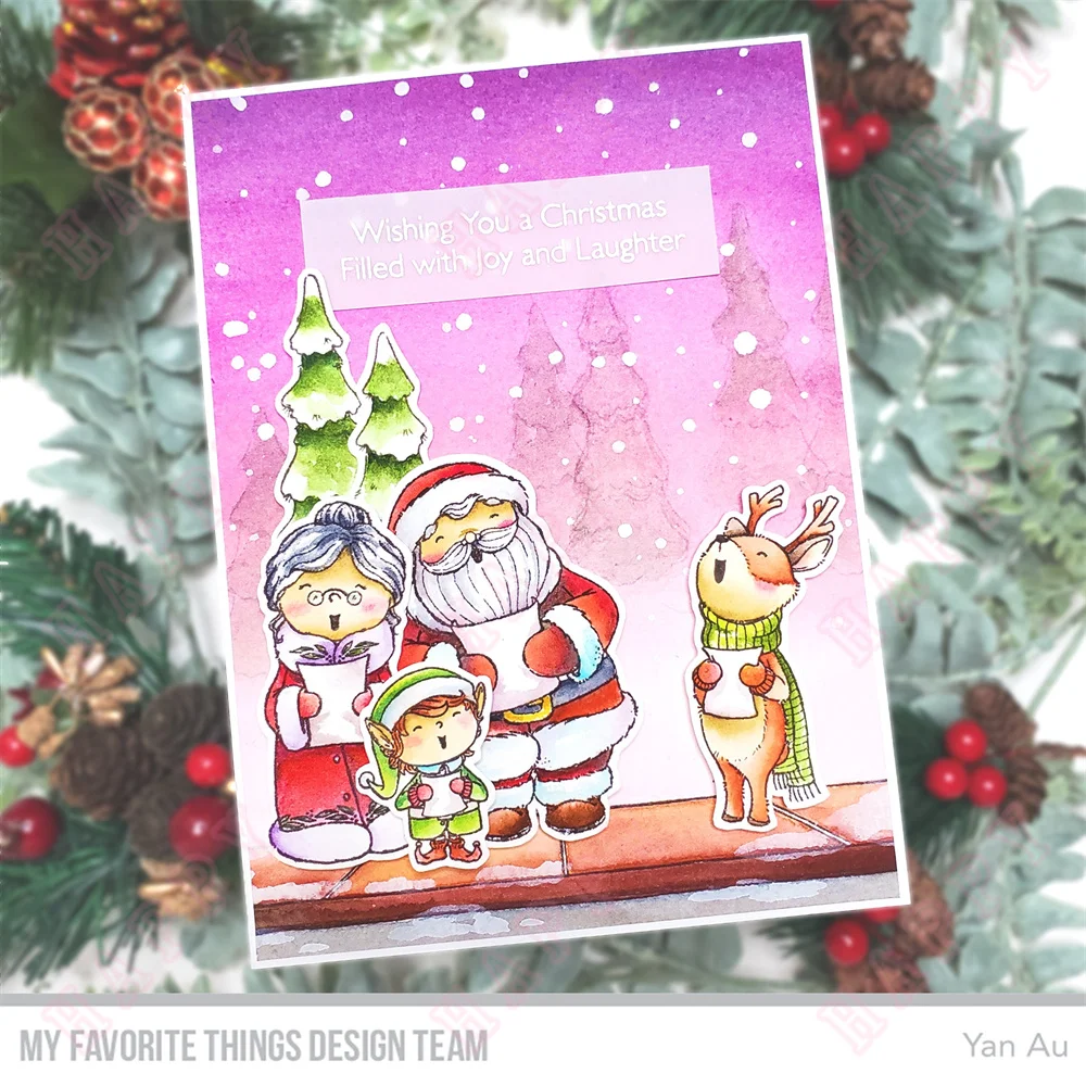 Christmas Characters New Metal Cutting Dies Stamps Stencil for 2023 Scrapbookiing Diary Decoration Embossing Template DIY Card