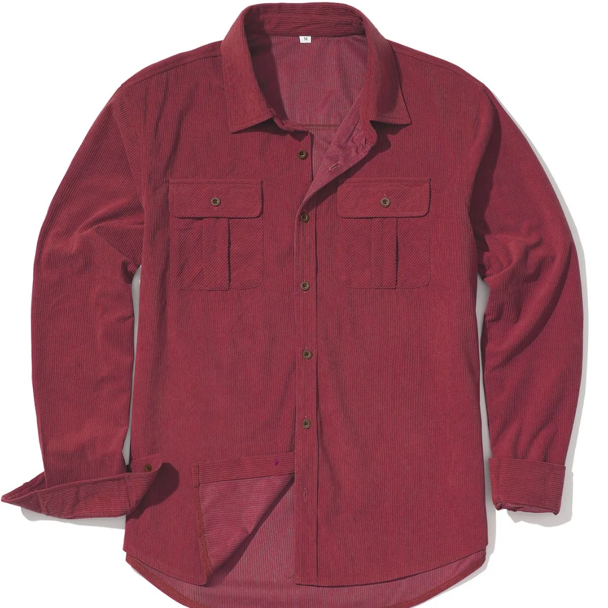 Men's Thick Longsved Jacket Shirt  Collar Nine Sleeve Fleece Lined Autumn Fashion Special Wide Fit RRuff Pit Strip