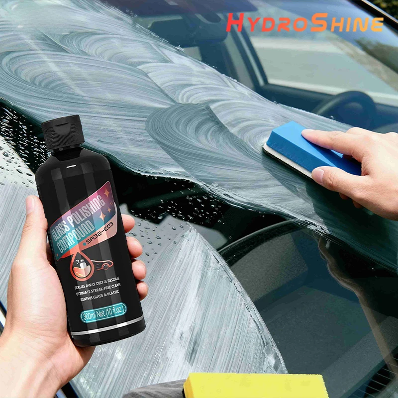 Glass Film Remover Car Glass Polishing Compound Windshield Cleaner Film Coating Oil Paste Film Emoval Cream Stains Auto Detail