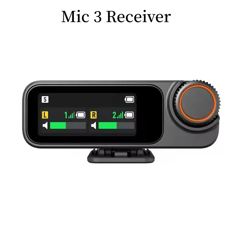 

Original Mic 3 Receiver compact and portable, delivering clear, adaptive gain control, and voice tone presets
