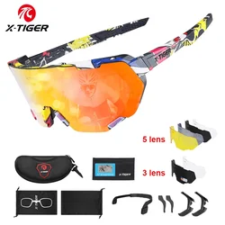 X-TIGER Polarized Cycling Glasses Photochromic Bike Glasses Outdoor Sports Men's Sunglasses Women MTB Road Bicycle Sunglasses