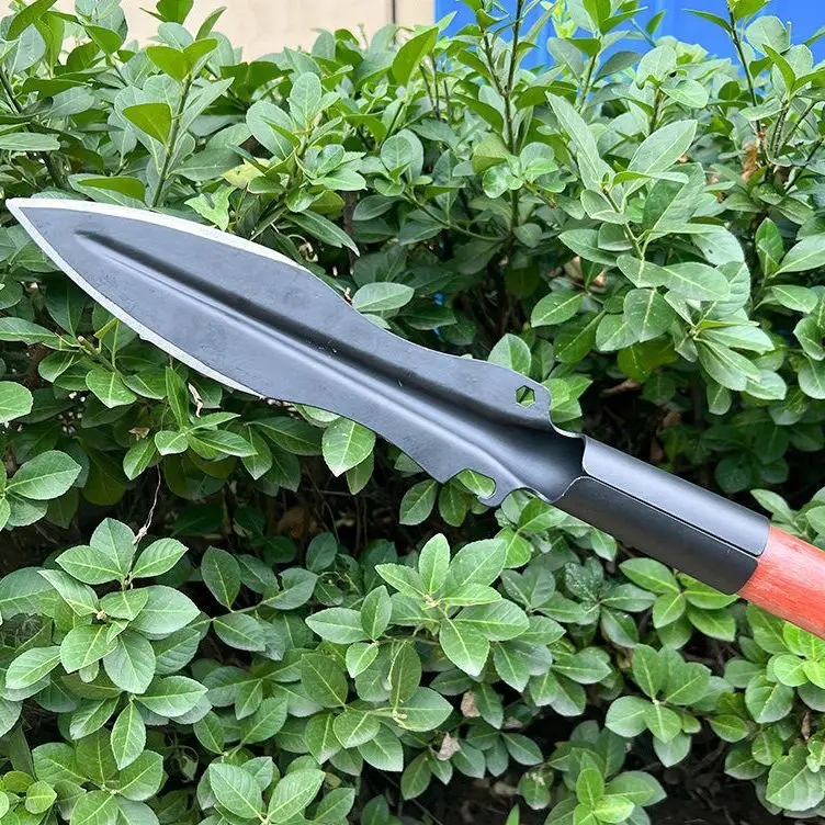 Stainless Steel Spearhead Boar Spear Gardening Tip Shovel Outdoor Multi-Tool Spear survival gear camping tools edc camping