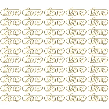 אוהב נייר בצורת קליפים כרטיס מתכת הערה קליפים \ סירטוני נייר לב קליפים אוהבים זהב נייר ספרים