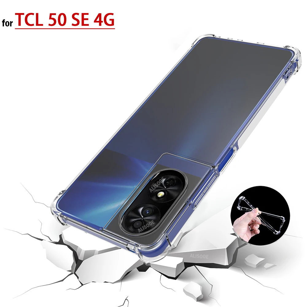 HD Transparent Funda for TCL 50 SE 4G Case Ultra Thin Clear Soft Protective Cover for TCL 50 5G 501 505 4G Capa