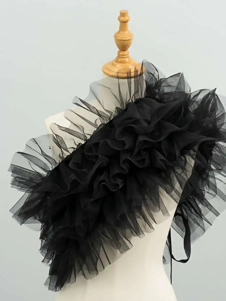 adjustable-multi-layer-mesh-shawl-scarf-for-women-stage-performance-decoration-exaggerated-atmosphere-catwalk-accessory
