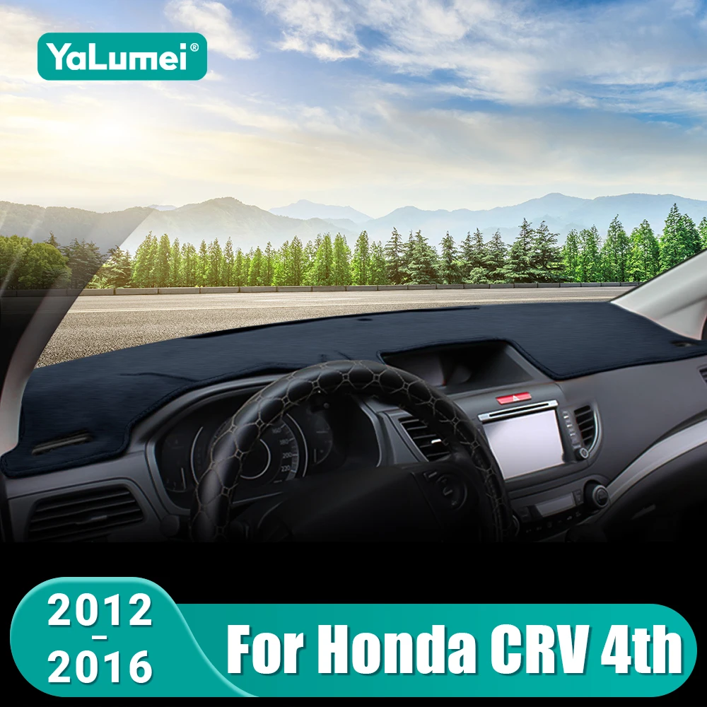 غطاء لوحة سيارة لهوندا CR-V CRV 2012 2013 2014 2015 2016 أداة مكتب الشمس الظل حصيرة داش عدم الانزلاق وسادة الملحقات