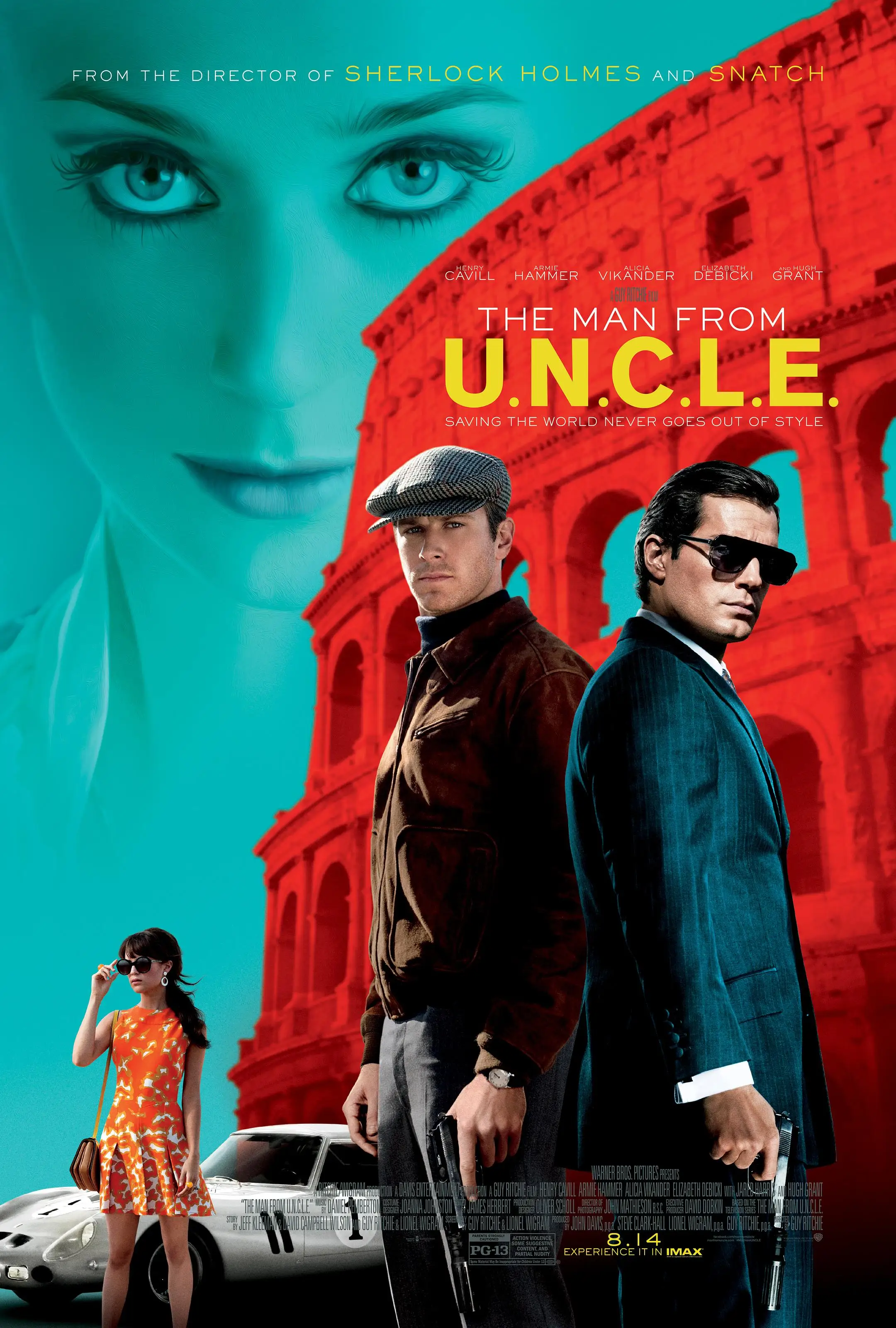 Film The Man from U.N.C.L.E. (2015) Poster Wall Art Rome Decoration