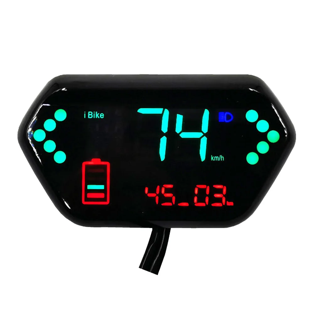 48V 60V 72V Brushless Controller Display Instrumentation Line Meter show Speed Battery Power