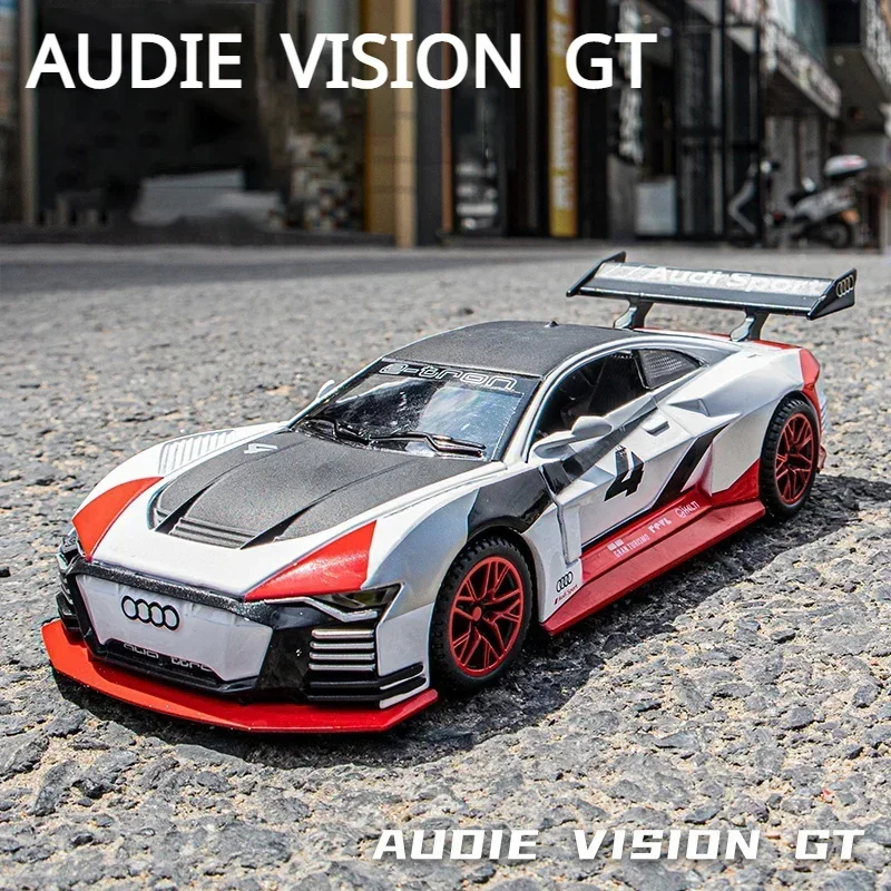 1:32 AUDIE-TRON VISION GT Car die cast alloy car model edition 24 HEURES DU MANS collectibles cars toy birthday present boy