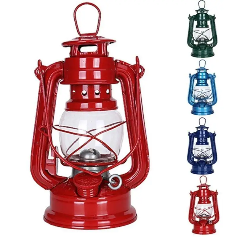 

1Pc Vintage Kerosene Paraffin Oil Lantern Night Lamp Outdoor Camping Hurricane Light