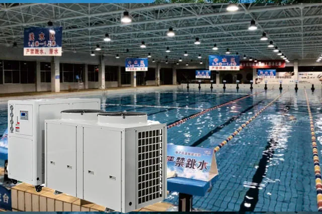 Bomba de calor de fuente de aire de energía de aire, lugar de baño de piscina, bomba de calor de circulación de temperatura y humedad constante
