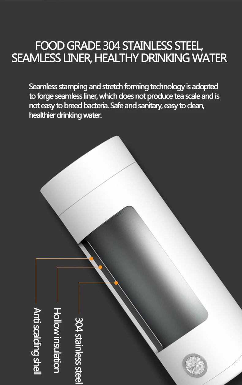 กาต้มน้ำแบบพกพา Automatic Power-Off ฉนวนกันความร้อน One ชิ้นกาแฟต้มอุณหภูมิสมาร์ท Thermos