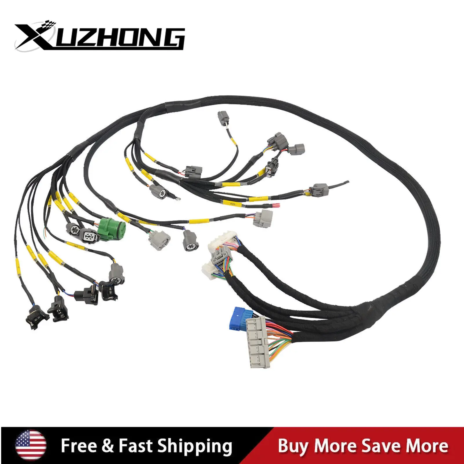 

Заправленный жгут проводов двигателя OBD1 Budget серии D&B для Civic Integra B16 B18 D16 92-95