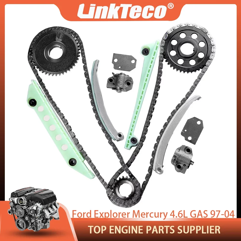 Kit de Corrente de Sincronização do Motor para Ford E-150, Crown Victoria, Expedition, Lincoln Town, Mercury Grand Marquis, Mountaineer 4.6L GAS 97-02