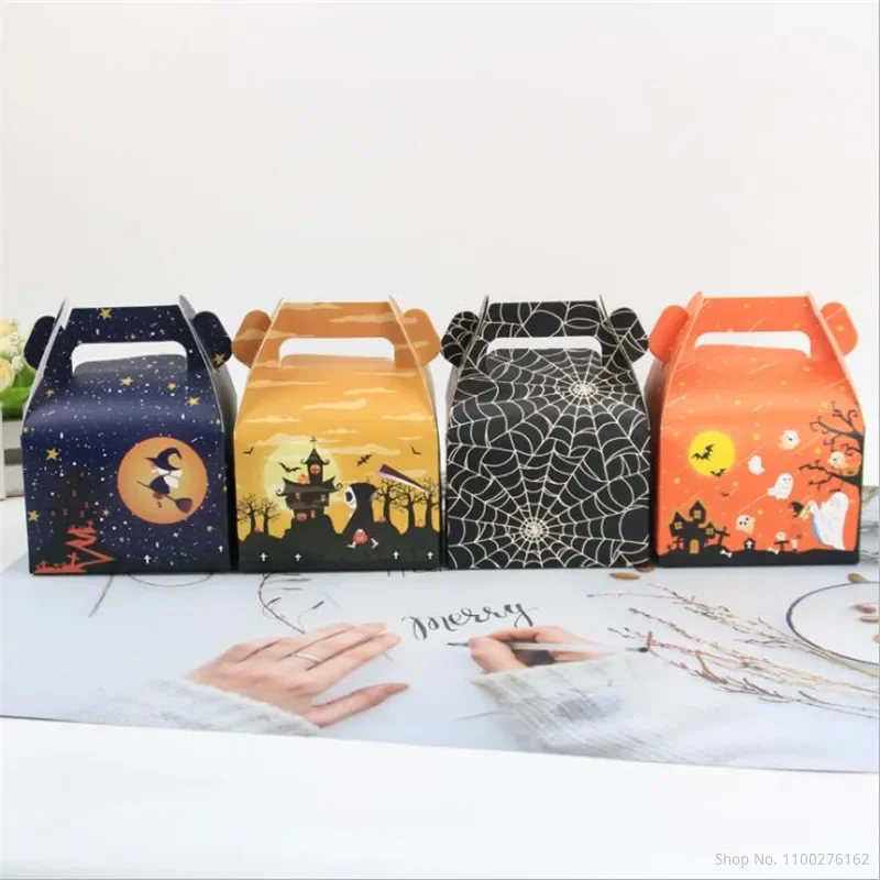 

Cartoon Paper Candy Handle Boxes Cookie Chocolates Gifts Box For Wedding Birthday Party Decoration Festival Favor Bags