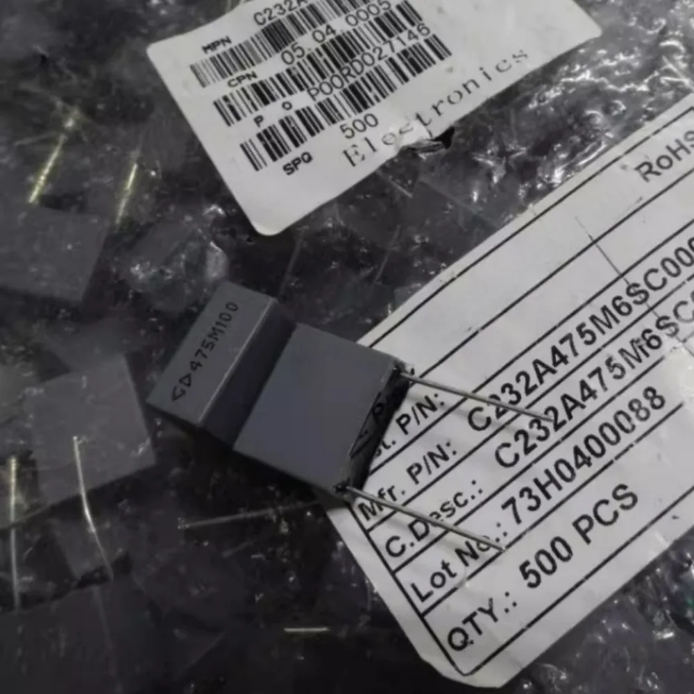 

5pcs/lot Fara C23 4.7uf/100v 4u7 475 Brand New 15mm Film Capacitor C232A475M6SC