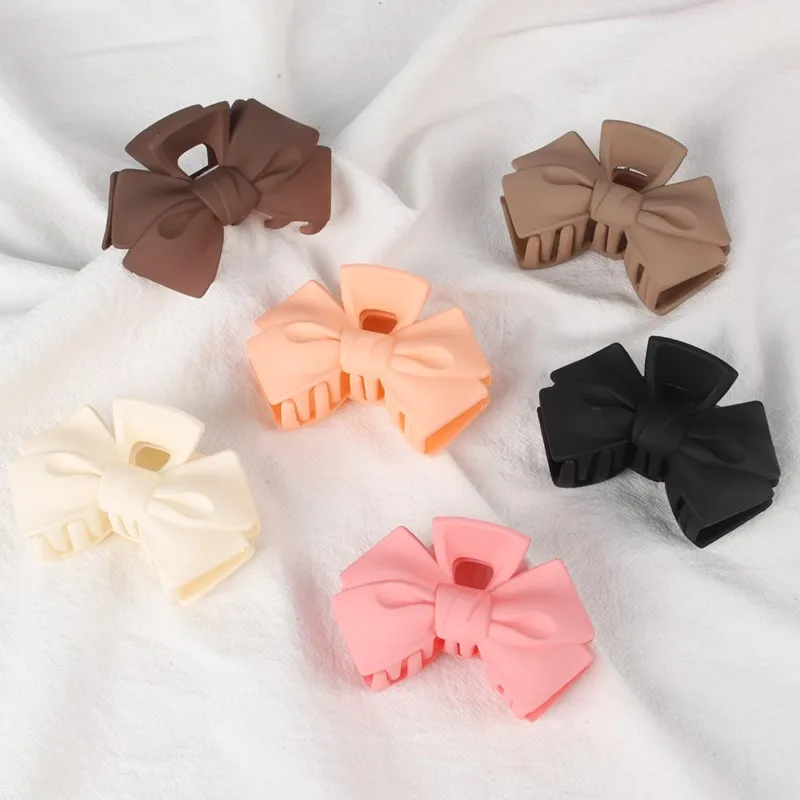 Wholesale New Design Acrylic Shark Hair Claw Clip Fashion Bowknot Hair Clip Claw Hairgrips For Women Para el Cabello Moda