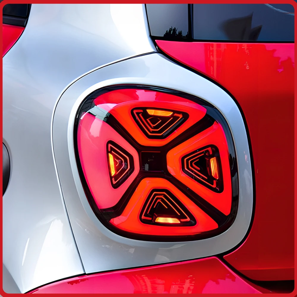 

For Mercedes-Benz Smart W453 2015-2019 Taillights Assembly Upgrade LED Startup Effect Flashing Turn Signal Light Plug and Play