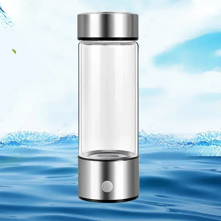 Hot SalesManufacturer Wholesale Best Rechargeable Portable Alkaline Generator Hydrogen Rich Water Glass Cup Bottle Hydrogen With