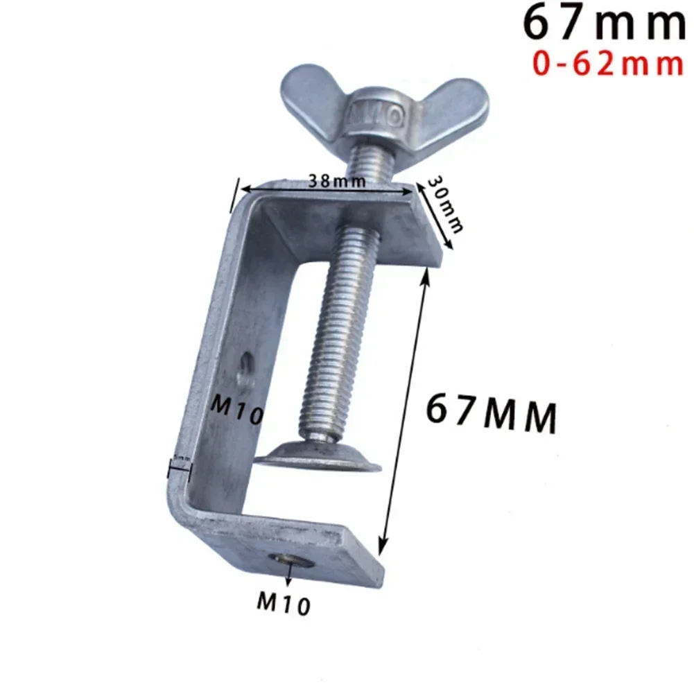 Stainless Steel C-Type Clamp Duty Desktop Clamp Hoop Adjustable Desk Fixed Holder Clip Multi-function Hardware Fasteners