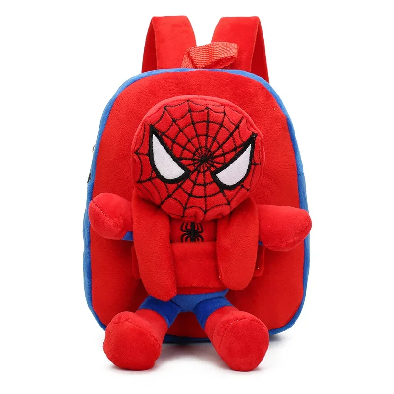 

Spider Man Captain America Plush Backpack for Kids Cute Cartoon Snack Bag for Kindergarten Children Trendy Gift Idea