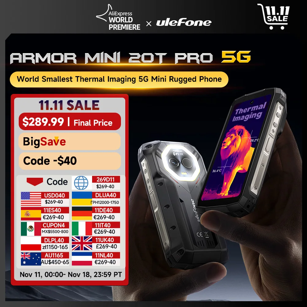 【Мировая премьера】 Ulefone Armor mini 20T Pro 5G 4,7