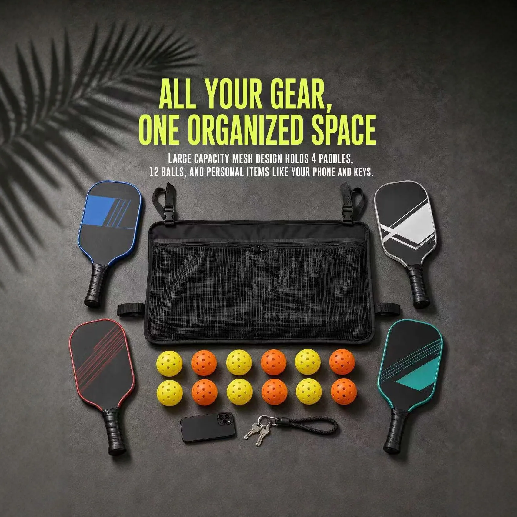 Pickleball Paddle Mesh Storage - Sports Equipment Organizer ulasan dan harga